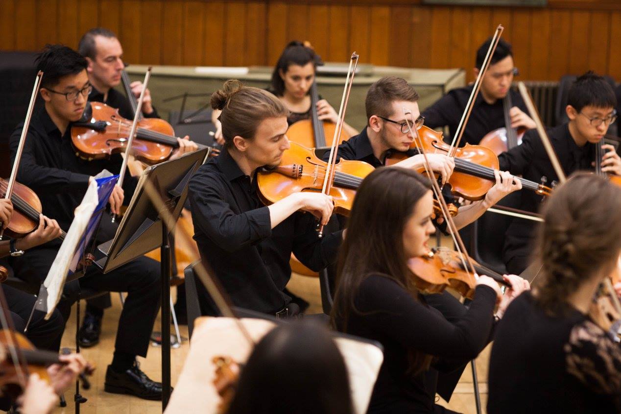 orchestra playing Beethoven